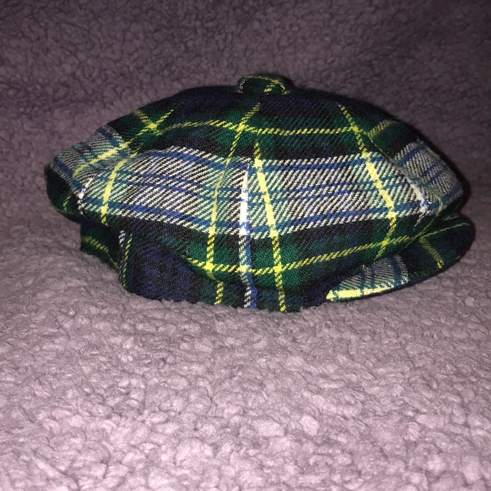 Vintage Autocap paperboy cabbie hat.